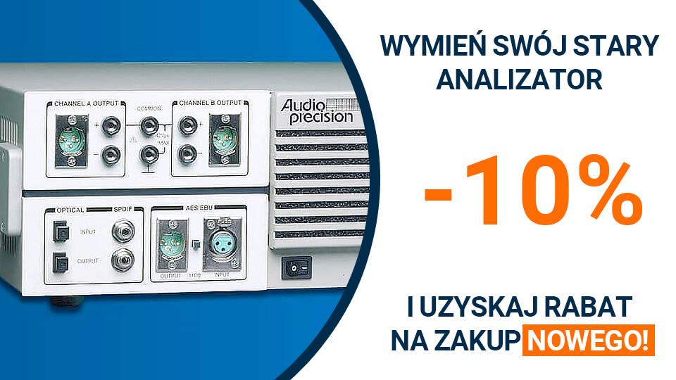 Nowy analizator audio z 10% rabatem